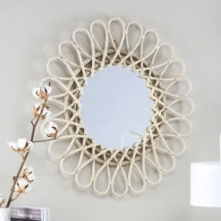 Banak Aik Miroir 60d rotin naturel