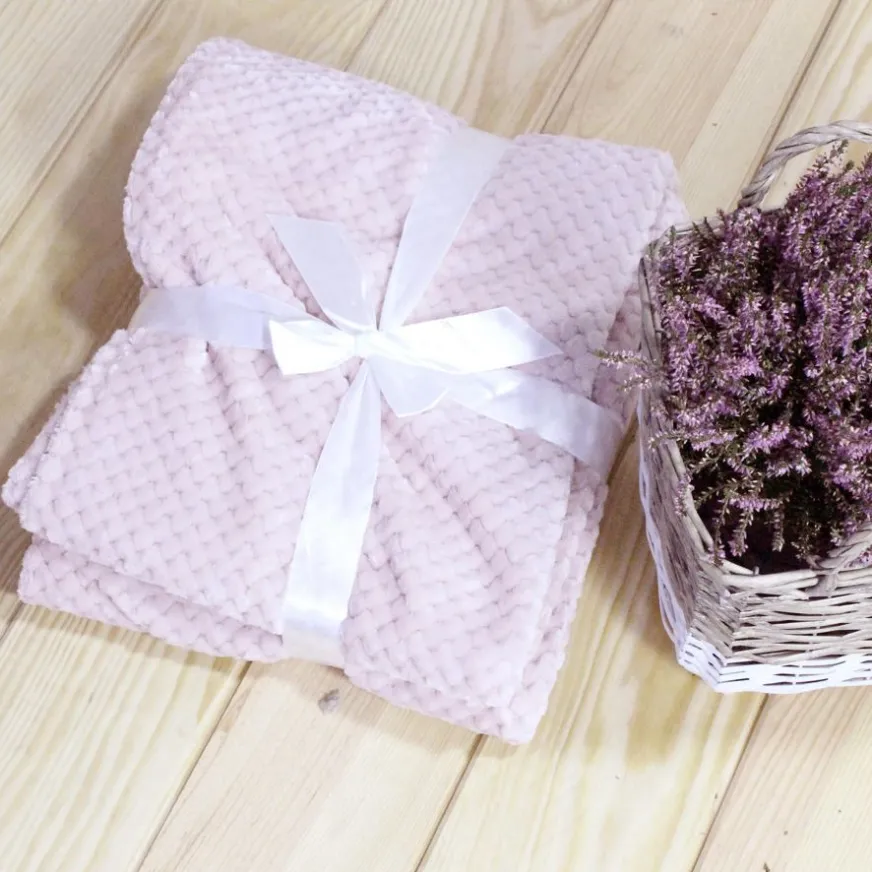 Banak Alfie Couverture rose 130x170