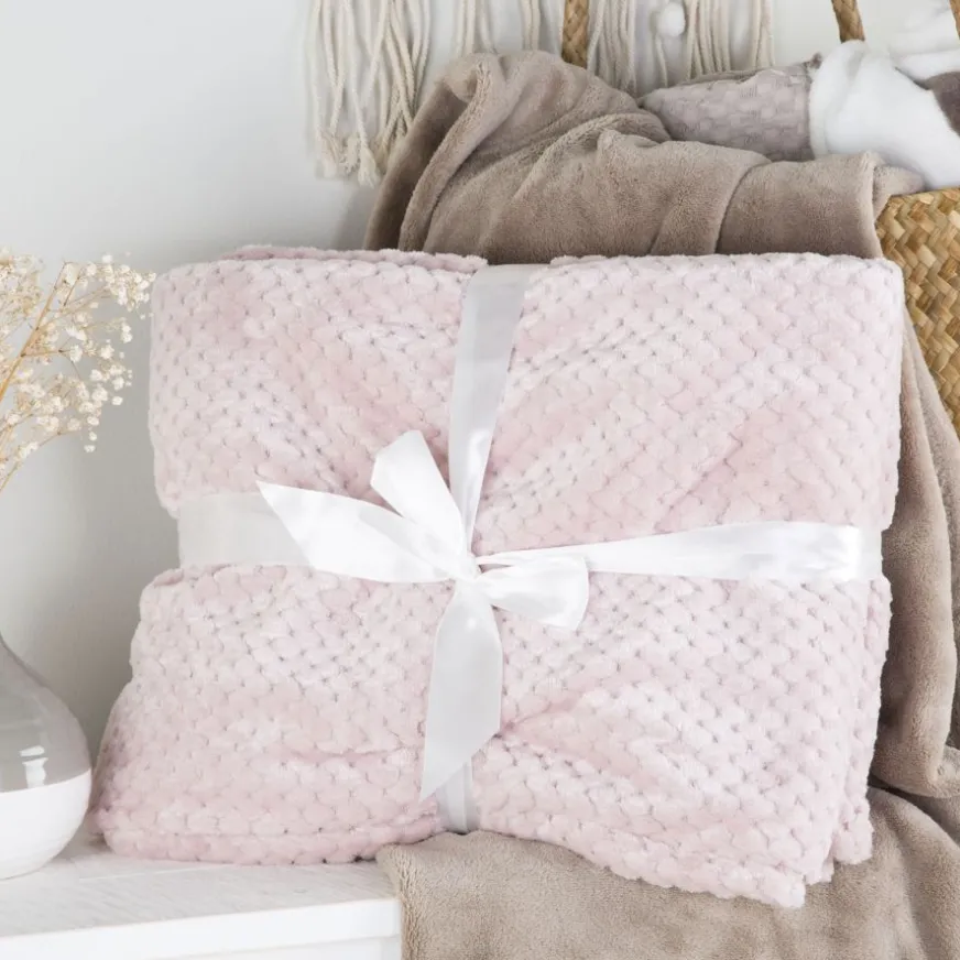 Banak Alfie Couverture rose 130x170