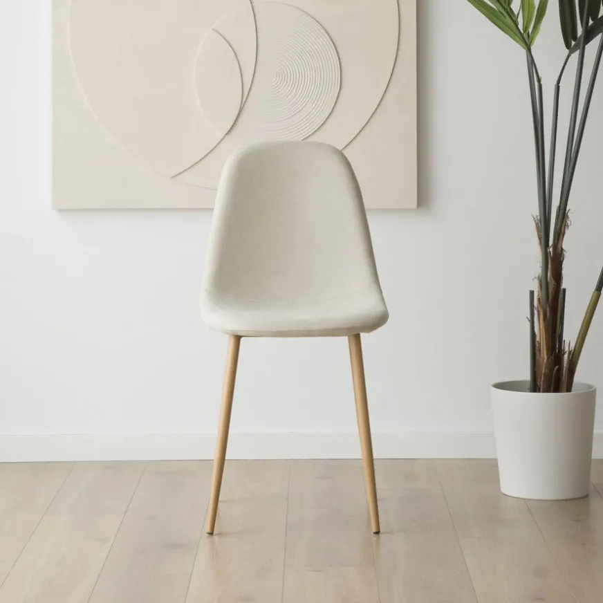 Banak Allende Chaise rembourrée blanche