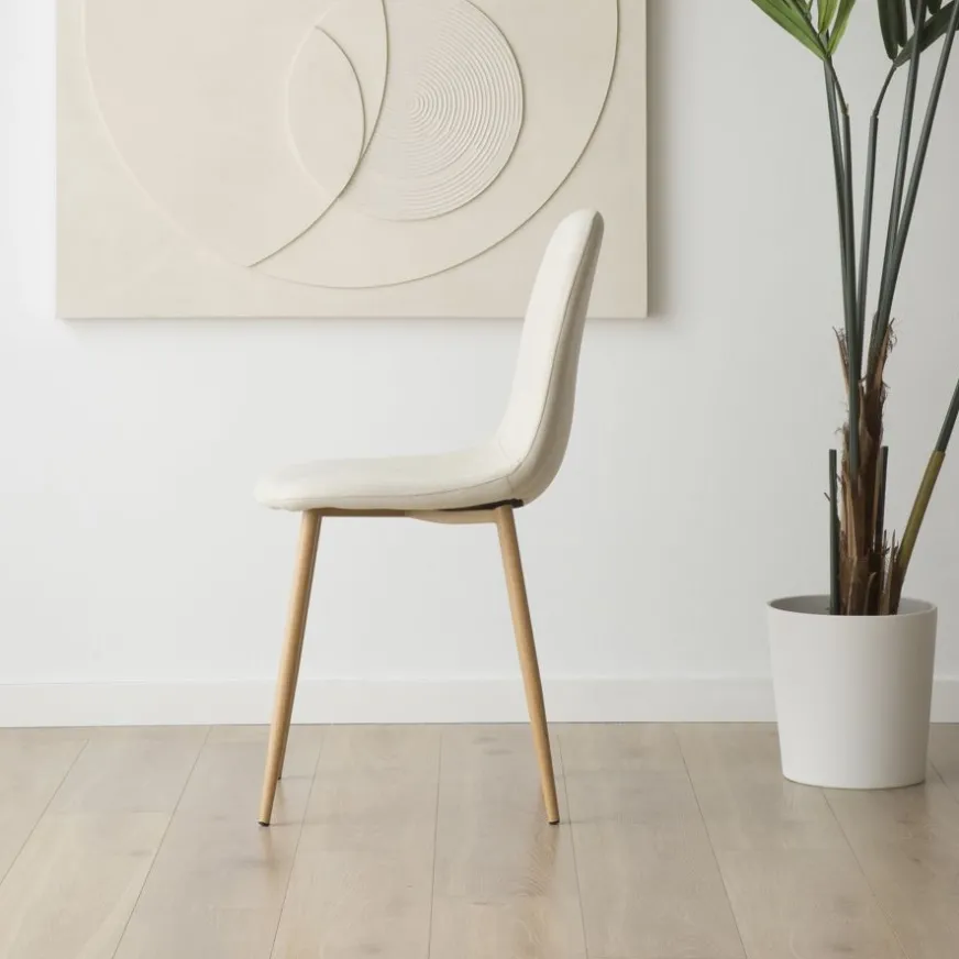 Banak Allende Chaise rembourrée blanche