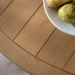 Banak Amaia Table &agrave; manger ronde en bois massif de manguier