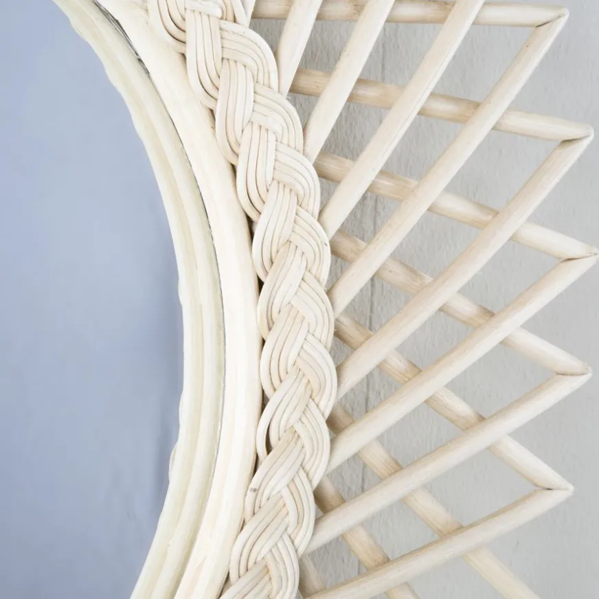 Banak Angle Miroir 60d rotin naturel