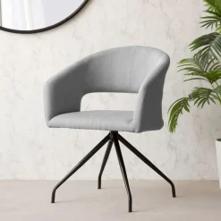 Banak Austen Chaise de bureau de couleur gris