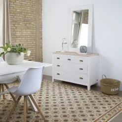 Banak Avelin Confortable blanc et naturel