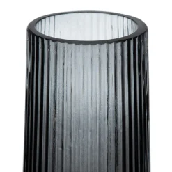 Banak Bada Vase gris décoration en verre
