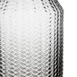 Banak Bagy Vase en verre gris décoration