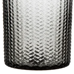 Banak Bagy Vase en verre gris décoration