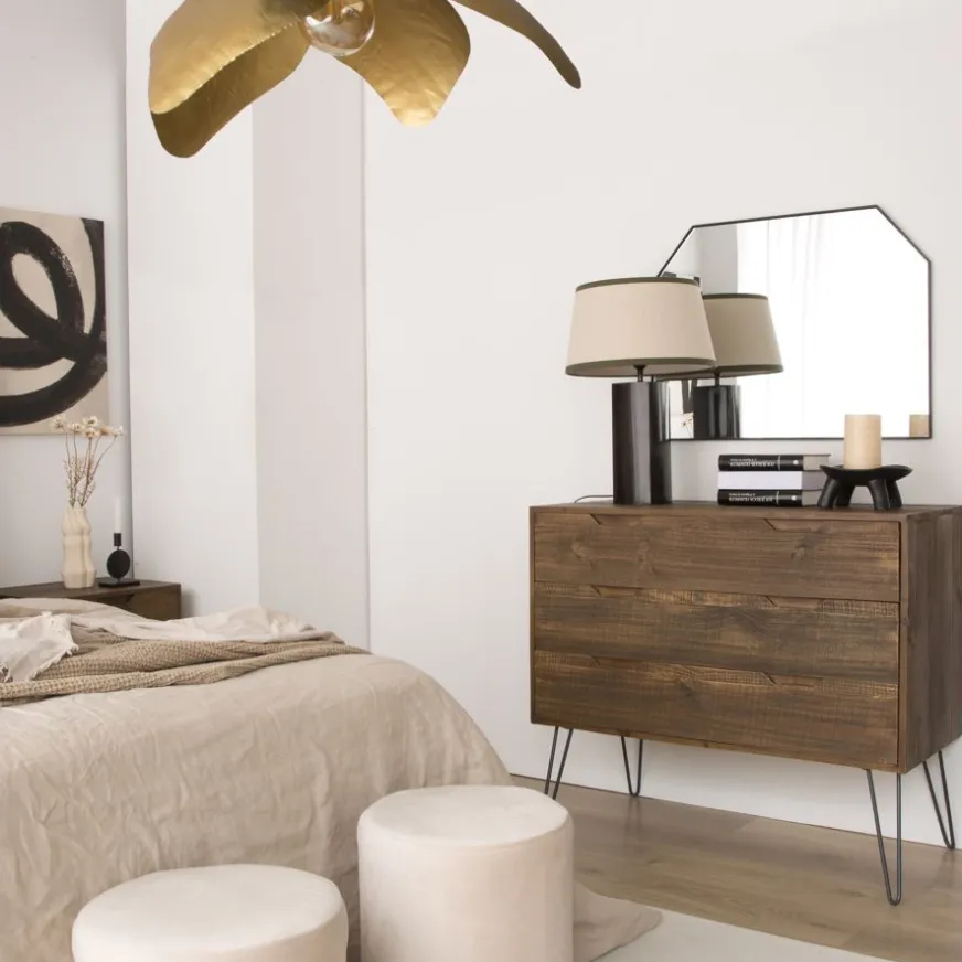 Banak Baltic Commode en bois massif et métal