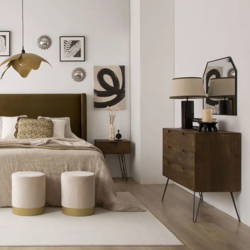 Banak Baltic Commode en bois massif et métal