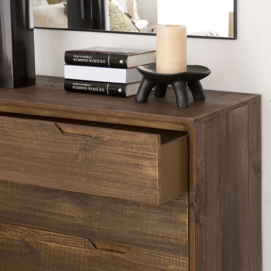 Banak Baltic Commode en bois massif et métal