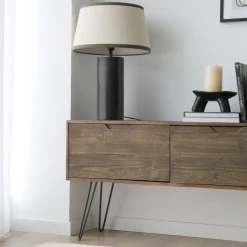 Banak Baltic Meuble tv en bois massif et métal