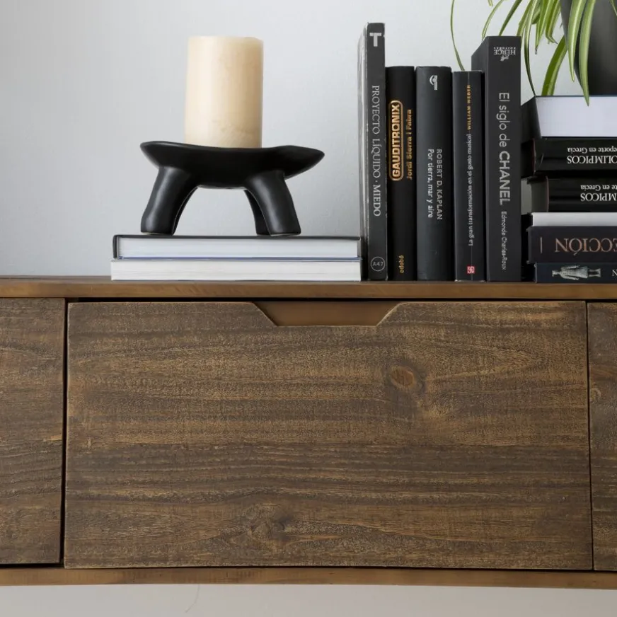 Banak Baltic Meuble tv en bois massif et métal