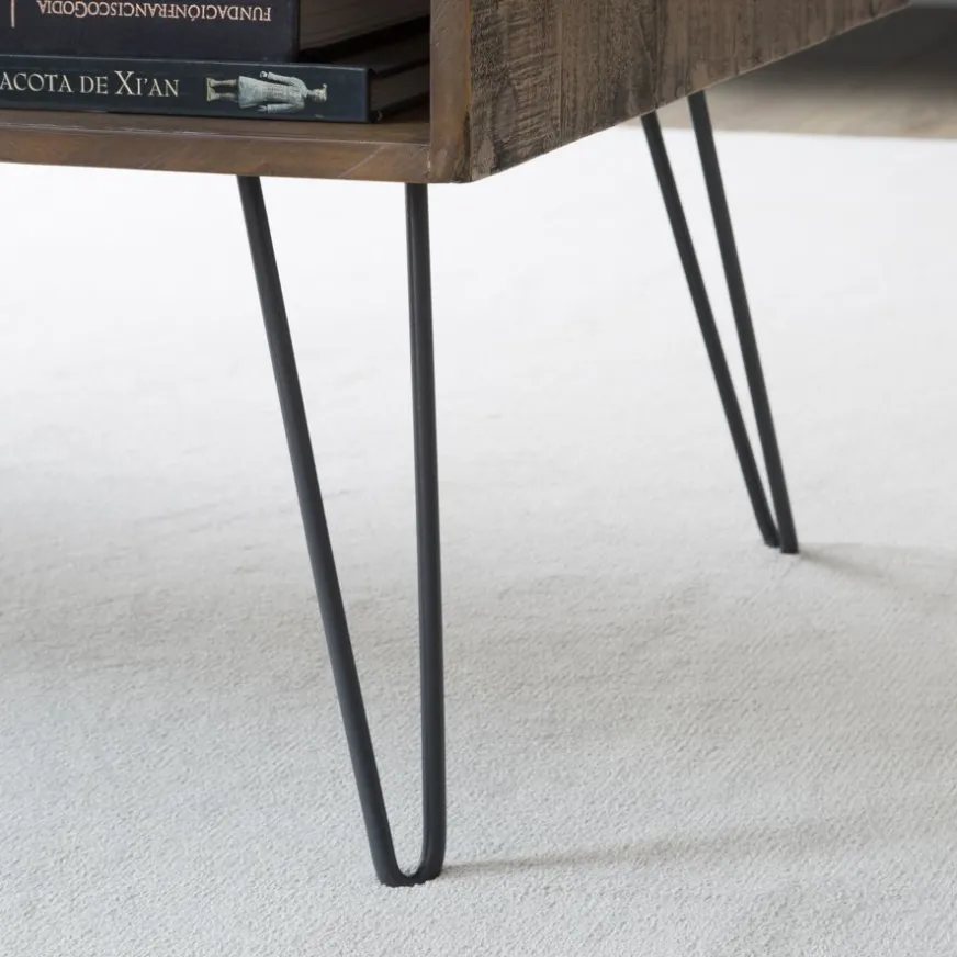 Banak Baltic Table en bois massif et métal