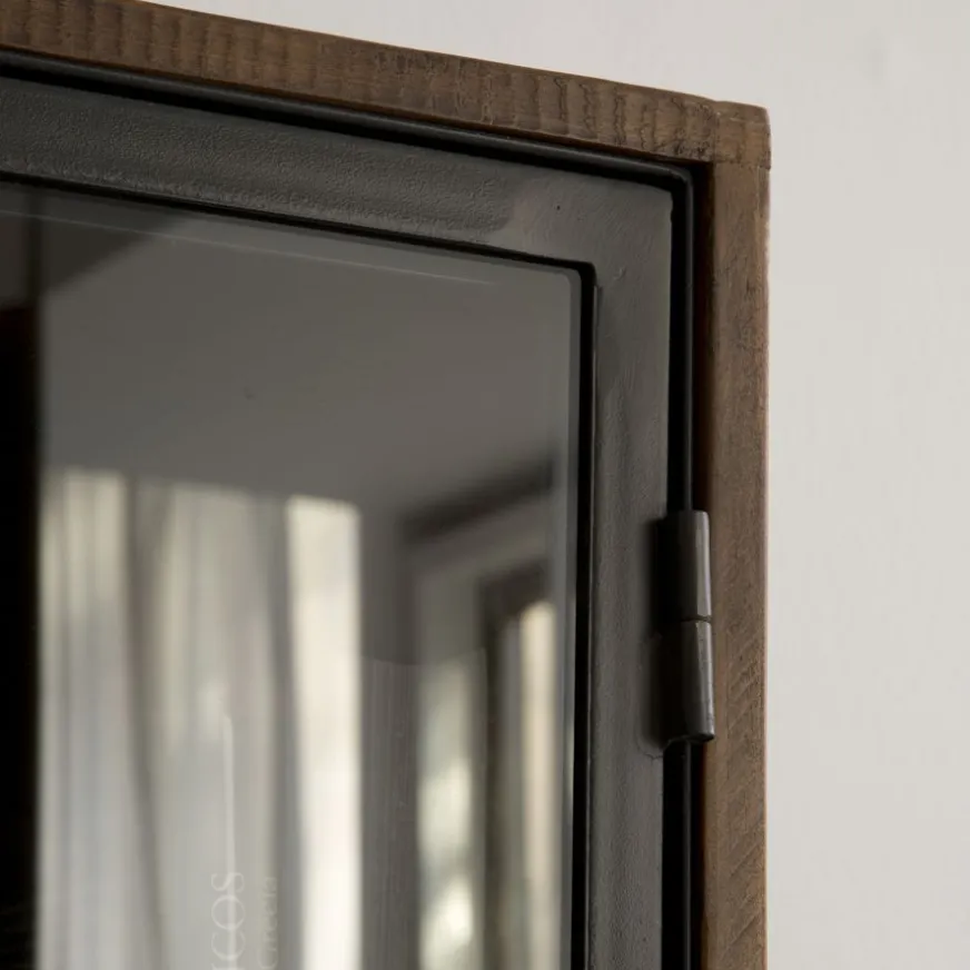 Banak Baltic Vitrine en bois massif et métal