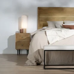 Banak Banque De pieds coney beige rembourré