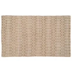 Banak Barka Tapis de salon en jute et coton