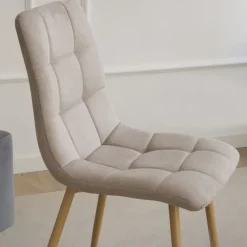 Banak Basilea Chaise rembourrée beige