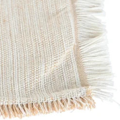 Banak Bely Housse de coussin bely en coton recyclé pour canapé