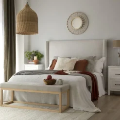 Banak Berek Tête de lit rembourrée pour lit de 150