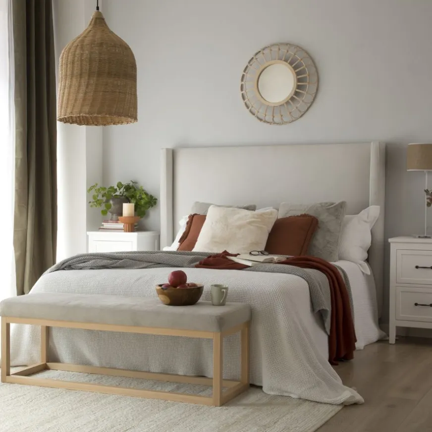 Banak Berek Tête de lit rembourrée pour lit de 150