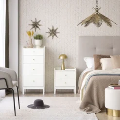 Banak Berna Commode en bois laqué blanc