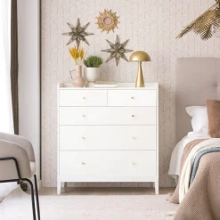 Banak Berna Commode en bois laqué blanc