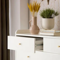 Banak Berna Commode en bois laqué blanc