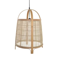 Banak Bety Lustre en bambou lin naturel marron