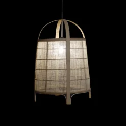 Banak Bety Lustre en bambou lin naturel marron