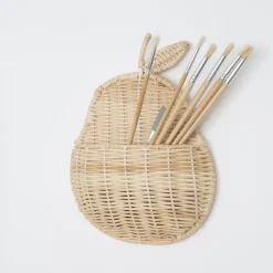 Enfant Banak Birne Panier en forme de poire en rotin