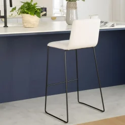 Banak Blues Tabouret haut noir