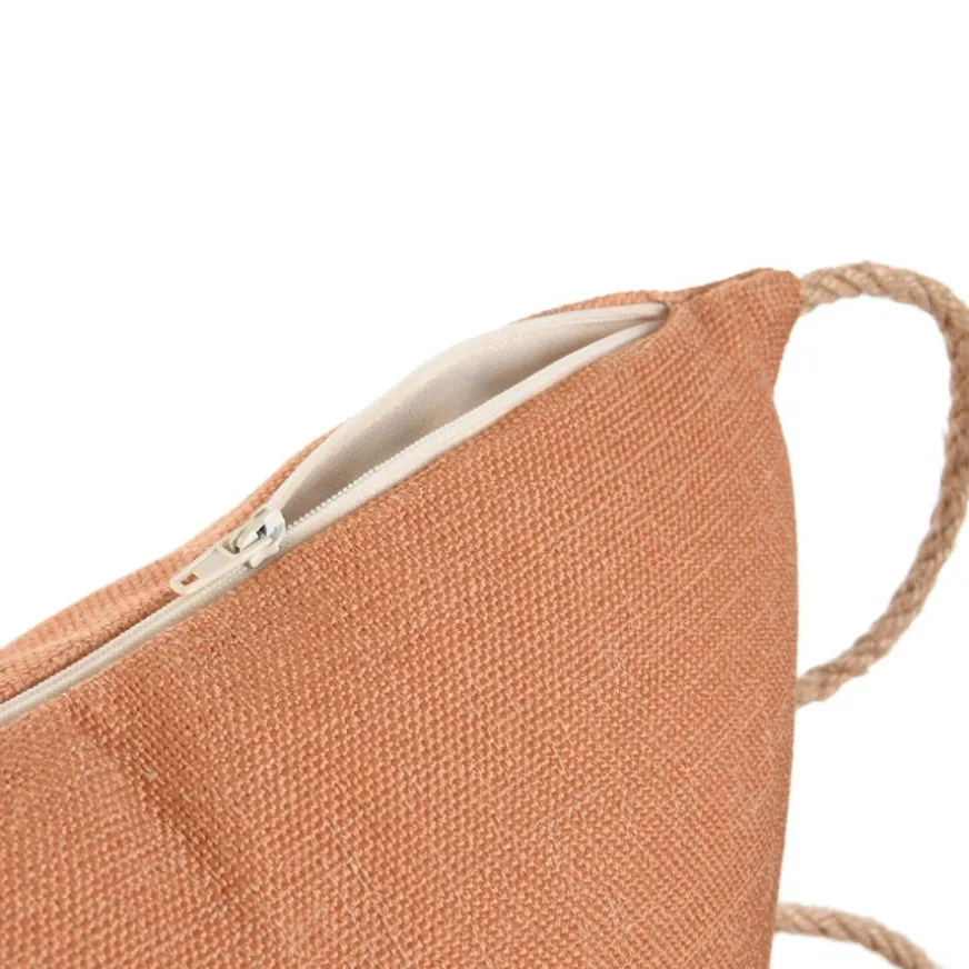 Banak Bogas Coussin de canapé en jute et matériau synthétique