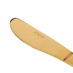 Banak Boly Couverts en acier inoxydable doré de 24 pièces