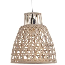 Banak Boly Lampe de plafond en rotin naturel