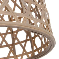 Banak Boly Lampe de plafond en rotin naturel
