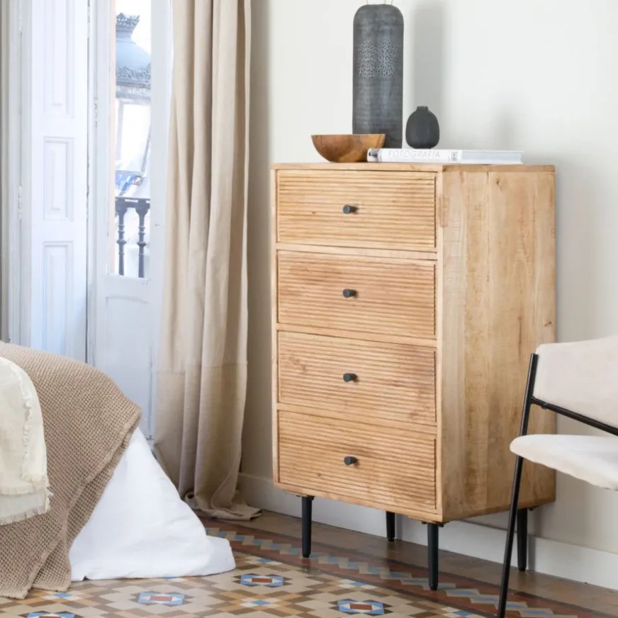 Banak Boreal Sinfonier en bois massif de manguier et métal