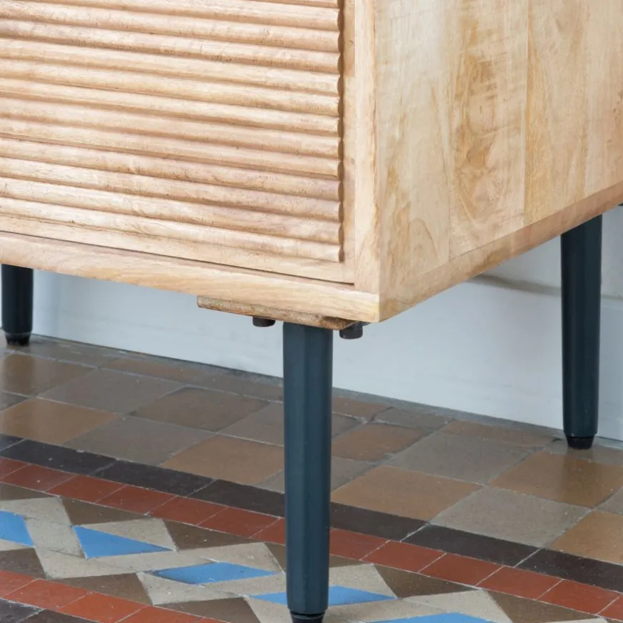 Banak Boreal Sinfonier en bois massif de manguier et métal