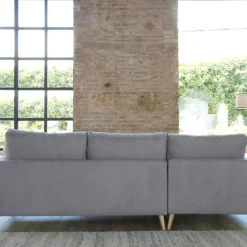 Banak Boss Canapé d'angle gauche 4 places gris