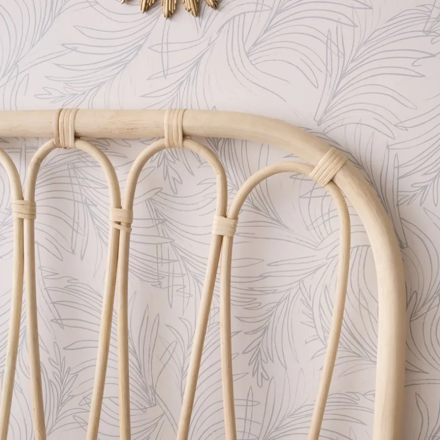 Banak Bossley Tête de lit en rotin naturel pour lit de 150 et 160