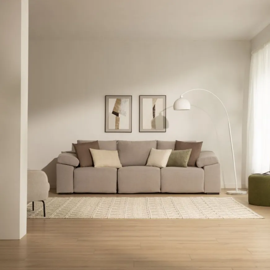 Banak Bruni Canapé 4 places taupe