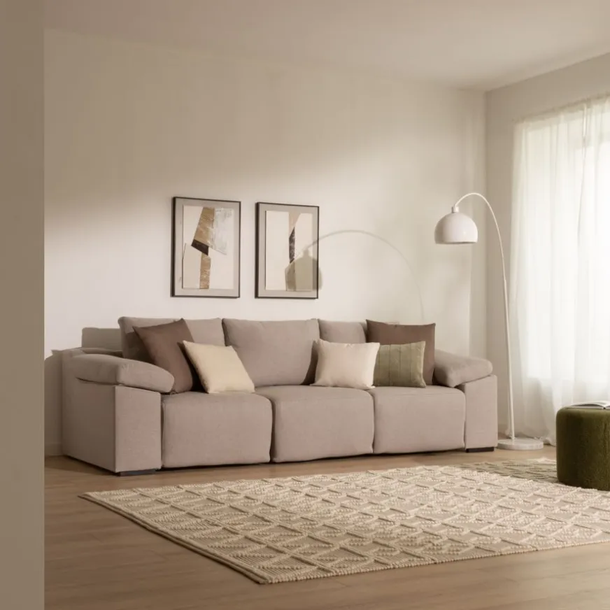 Banak Bruni Canapé 4 places taupe