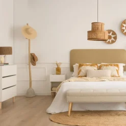 Enfant Banak Canes Commode blanc mat et naturel duna