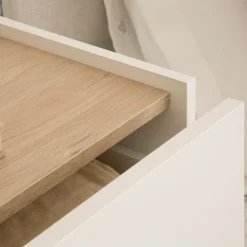 Enfant Banak Canes Commode blanc mat et naturel duna