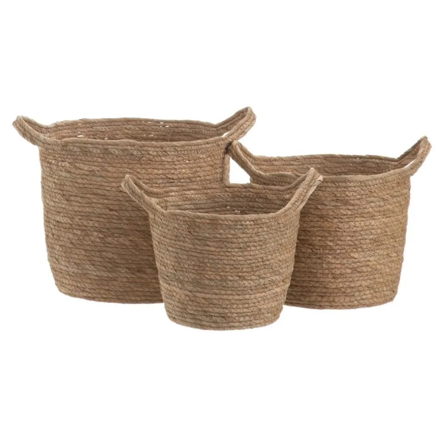 Banak Caso Set 3 paniers en fibre naturelle