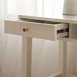 Enfant Banak Ceilan Bureau en laqué blanc avec tiroir