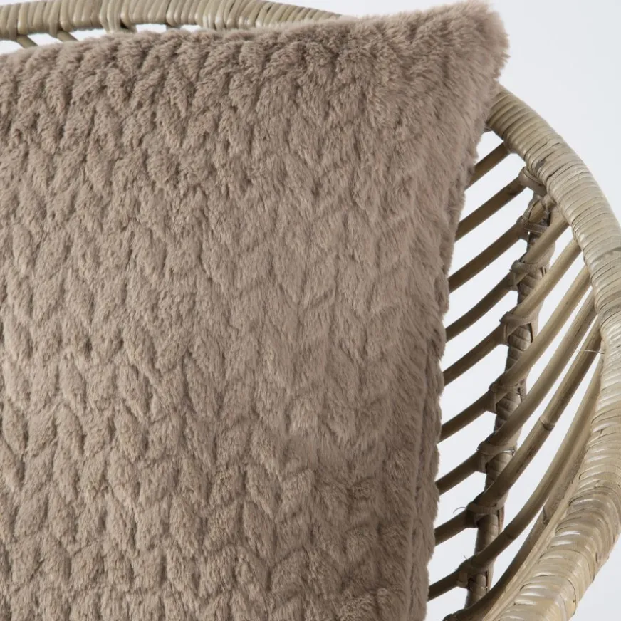 Banak Chay Coussin chevron taupé