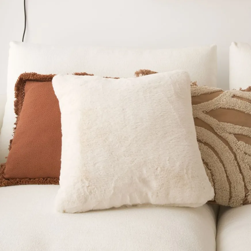 Banak Chey Coussin luxe crème