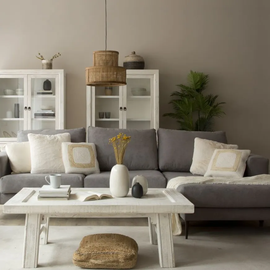 Banak Chey Coussin luxe crème