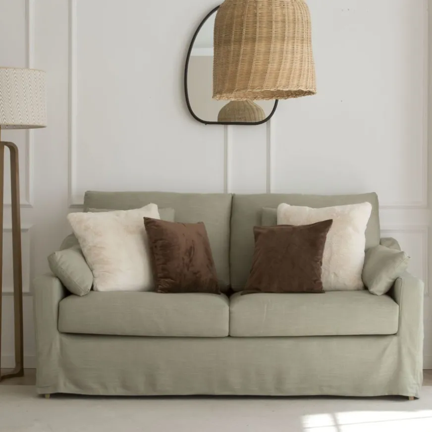 Banak Chey Coussin luxe crème